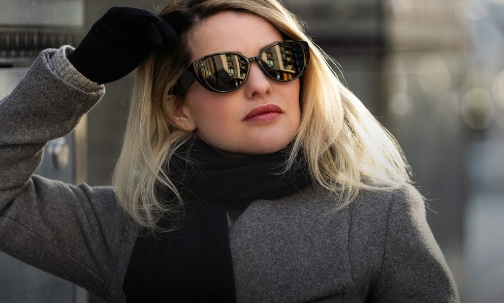 Polarized lenses reduce glare from snow